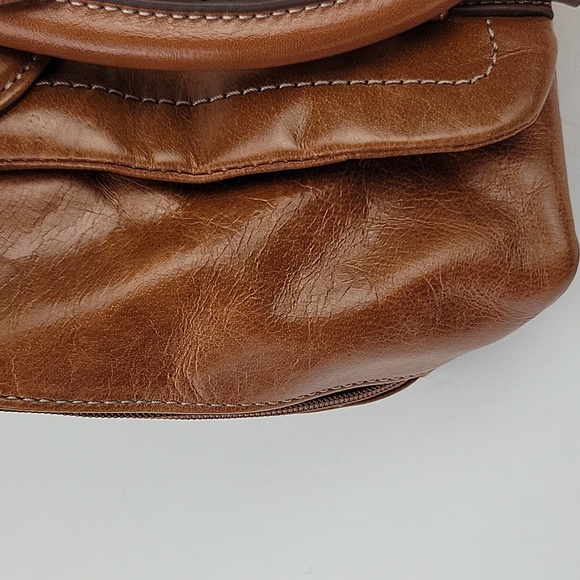 Tignanello Large Leather Shoulder Bag Brown 13" Wide x 10" Tall x 4" Deep - Picture 16 of 16